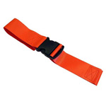 Product Image Straps, Vinyl Antibacterial, Plastic Side Release, 2 Piece w/Loop Ends, Orange, 7 feet