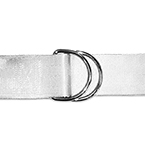 Product Image Straps, Nylon with D Rings, White, 1in x 60in, 5pk