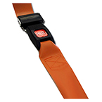 Product Image Extension Strap, Vinyl Antibacterial, 1 pc, 3ft, Metal Push Button Buckle, Orange