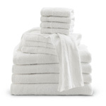 Product Image Bath Towel, White, Cotton, 20inch x 40inch