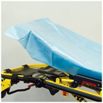 Product Image Curaplex Regular Cot Sheet, Poly Pro, Fitted Square Ends, Disposable, 72inch x 30inch, 65gm, Blue