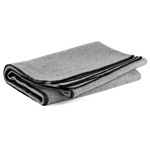 Product Image Curaplex Blanket, Wool and Other Fibers, Gray, 66” x 90”