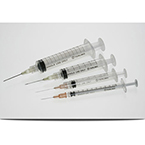 Product Image Syringe and Needle, Luer-Lok, 3cc, 23 G x 1.5inch