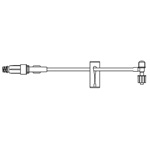 Product Image IV Extension Set, Standard Bore T-Port w/ULTRASITE Needlefree Valve, SPIN LOCK Connector, 7 1/2inch