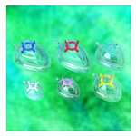 Product Image Sure Seal Face Mask w/Air Cushion, 15mm Connector, Neonate, Color-Coded White Ring