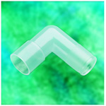 Product Image Elbow Adapter, Standard 22mm ID Connector (Vertical Axis), 22mm OD Connection (Horizontal Axis)