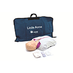 Product Image Little Anne AED Training Manikin incl Mat, Faces, Airways, Wipes, Guide, Jacket