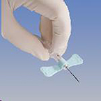 Product Image Vacutainer Blood Collection Set, Winged Safety Push Button, 23 ga x 3/4inch, 12inch Tubing, Luer