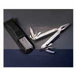 Product Image Adtool Multi-Functional Tool, Stainless Steel, 10 Tools In One, Folds To 4inch Length, w/case