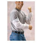 Product Image SunSoft Sleeves w/Elastic Top and Bottom, 18inch, White