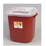 Product Image *Limited Quantity* Sharps Container, Extra Large, Red/Black, 13 3/4inch x 14inch x 13 3/4inch, 8 Gallon