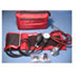 Product Image Blood Pressure Unit and Stethoscope Kit, Nylon Cuff, 22inch Stethoscope, Case, Blue