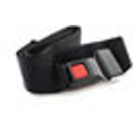 Product Image Stretcher Strap, 2 Piece, Metal Buckle, Metal Swivel Speed Clips, 5 foot, Black