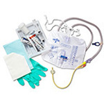 Product Image Foley Catheter Tray, Silicone Elastomer Coated Catheter, Anti-Reflux Tower Drain Bag, 16Fr, 5cc