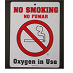 Product Image Sign, No Smoking, Plastic, 6inch x 8inch