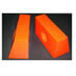 Product Image Big Blue Replacement Vinyl Head Blocks, Extra Large, w/Ear Holes, 1 pair, Orange