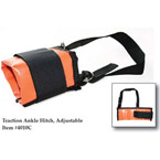 Product Image Traction Ankle Hitch, Adj, Wraps Around Ankle w/Velcro Closure Padded, Vinyl, Orange