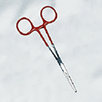Product Image Forceps, Colormed, Kelly, 5 1/2 in, Red