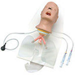Product Image Airway Larry Deluxe Airway Mgmt Trainer Head w/Stand, Tongue Swelling and Laryngospasm, Adult