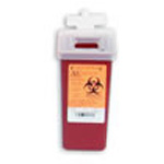 Product Image *Limited Quantity* Sharps Container, Small, Red/Black, 3 1/2inch x 7inch x 3 1/2inch, 1 Quart