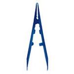 Product Image Disposable Splinter Forceps, Flat Square Tip, Dark Blue