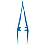 Product Image Disposable Tweezer Forceps, 5in, Blue