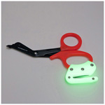 Product Image Rip Shears, Glow in the Dark Ripper on Orange Handle w/Metal Blades