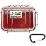 Product Image *Limited Quantity* Pelican 1010 Micro Case, Red with Clear Top