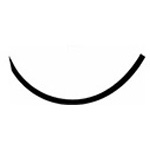 Product Image Suture with Needle, Black, 5-0