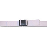 Product Image Spineboard Straps, Plastic Side Release Buckle, 2 Piece w/ Loop Lock, White, 5 feet