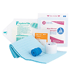 Product Image Curaplex IV Start Kit With Tegaderm, Alcohol Prep, 2X2 Sponge, 1 In Clear Tape, LF Tourniquet