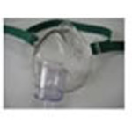Product Image Oxygen Mask, Medium Concentration, w/7 foot 3 Channel Safety Tube, Elastic Head Strap, Infant