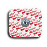 Product Image Electrode, 3M Red Dot, Adult, with Foam Backing and Sticky Gel, w/out Abrader, 4cm x 3 1/2cm