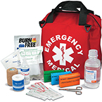 Product Image Emergency Medical Kit w/ Soft Nylon Case, 12inch x 12inch x 10inch, Red, LG