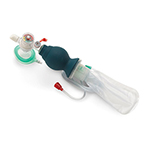 Product Image Resuscitator BVM, 300 mL, Size 1 and 2 Blow Molded Masks w/o Valve, Neonatal