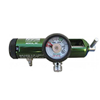 Product Image O2 Regulator, 0-25 LPM, CGA870, Barb and 2 DISS Power Take-offs, Aluminum with Brass Core