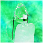 Product Image Pediatric Elongated High Concentration Mask w/7 Foot Oxygen Supply Tubing, Adj Nose Clip