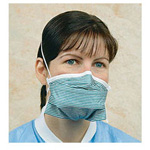 Product Image N95 Particulate Respirator, Adjustable, Disposable, NIOSH Approved, Green/White Pattern