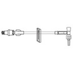 Product Image IV Extension Set, MicroClave Clear, T-Connector, Rotating Luer Lock, 6 inch