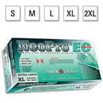 Product Image Microflex NeoPro EC Gloves, Chloroprene, PF, Non-Slip, Ambidextrous, Extended Cuff, Green, MED