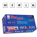 Product Image Microflex UltraSense Gloves, Nitrile, Comfortable Fit, Powder Free, Blue, MED