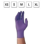 Product Image Purple Nitrile Exam Gloves, Powder Free, Textured, 9 1/2inch, LG