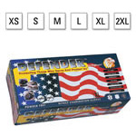 Product Image Defender Gloves, Nitrile, Powder Free, Textured Finger Tips, Slate Blue, 10inch, XSM