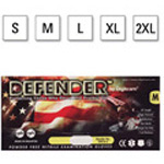 Product Image Defender Gloves, Nitrile, Powder Free, Textured Finger Tips, Slate Blue, 12inch, SM