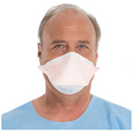 Product Image FLUIDSHIELD N95 Particulate Filter Respirator and Surgical Mask, w/Headband, Orange, Safety Seal Regular