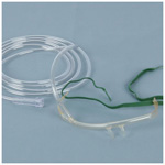 Product Image Nasal Cannula, Elastic Band, Non-Flared Nasal Tips, 7 foot tubing, Pediatric, Transparent
