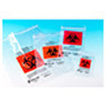 Product Image TransVelope Biohazard Specimen Bag, Outside Pocket, Zipper Seal, 6inch x 9inch