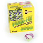 Product Image Moldex Pura-Fit Earplugs, Noise Reduction Ratio 33, Bright Green, without Cord