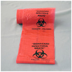 Product Image Biohazard Labels, 1inch Round, Orange w/Black, 500/Roll