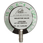 Product Image LSP Constant Flow Selector Valve, DISS Outlet, 0-15 LPM w/O2 DISS Outlet